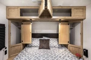 2027 Forest River Cherokee Wolf Pup Black Label 16CMBL Small Camper Interior Image