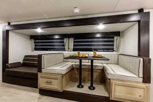2027 Forest River Cherokee Grey Wolf 27GH Front Kitchen Travel Trailer Interior Image