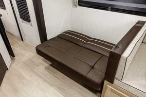 2027 Forest River Cherokee Grey Wolf 27GH Front Kitchen Travel Trailer Interior Image