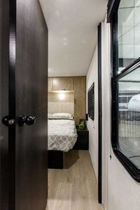2027 Forest River Cherokee Grey Wolf 27GH Front Kitchen Travel Trailer Interior Image