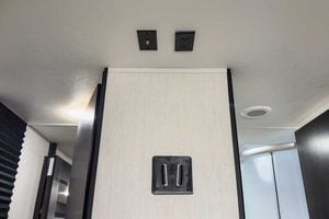2027 Forest River Cherokee Grey Wolf 27GH Front Kitchen Travel Trailer Interior Image