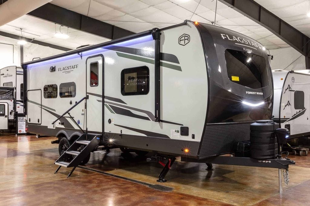2027 Forest River Cherokee Alpha Wolf 28RLX Rear Living Room Couples Travel Trailer Enterior Image