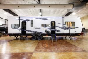 2027 Forest River Rogue Armored 32L132 Toy Hauler Travel Trailer Exterior Image