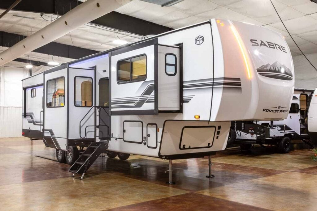 2027 Forest River Sabre 36FLX Two Bedroom Fifth Wheel With Loft Enterior Image