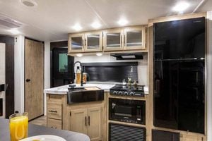 2027 Forest River Cherokee Grey Wolf 26KF Bunkhouse Travel Trailer Interior Image