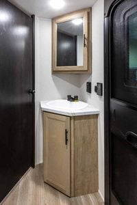 2027 Forest River Cherokee Grey Wolf 26KF Bunkhouse Travel Trailer Interior Image
