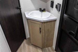 2027 Forest River Cherokee Grey Wolf 26KF Bunkhouse Travel Trailer Interior Image