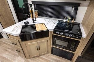 2027 Forest River Cherokee Grey Wolf 26KF Bunkhouse Travel Trailer Interior Image