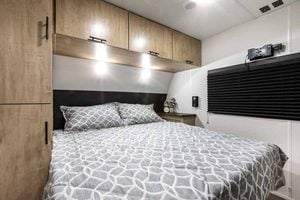 2027 Forest River Cherokee Grey Wolf 26KF Bunkhouse Travel Trailer Interior Image