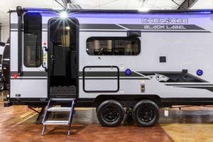 2026 Forest River Cherokee Grey Wolf Black Label 23MKBL Couples Travel Trailer Exterior Image