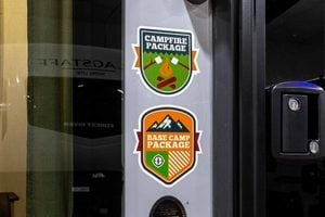 2026 Forest River Cherokee Grey Wolf Black Label 23MKBL Couples Travel Trailer Exterior Image