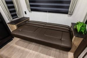 2026 Forest River Cherokee Grey Wolf Black Label 23MKBL Couples Travel Trailer Interior Image