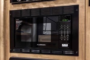 2026 Forest River Cherokee Grey Wolf Black Label 23MKBL Couples Travel Trailer Interior Image