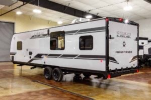 2027 Forest River Cherokee Grey Wolf Black Label 24RRTBL Toy Hauler Travel Trailer Exterior Image