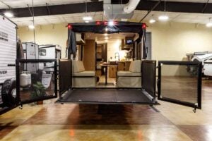2027 Forest River Cherokee Grey Wolf Black Label 24RRTBL Toy Hauler Travel Trailer Exterior Image
