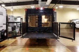 2027 Forest River Cherokee Grey Wolf Black Label 24RRTBL Toy Hauler Travel Trailer Exterior Image