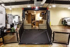 2027 Forest River Cherokee Grey Wolf Black Label 24RRTBL Toy Hauler Travel Trailer Exterior Image