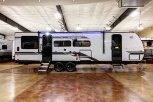 2027 Forest River Cherokee Grey Wolf Black Label 24RRTBL Toy Hauler Travel Trailer Exterior Image