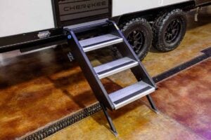 2027 Forest River Cherokee Grey Wolf Black Label 24RRTBL Toy Hauler Travel Trailer Exterior Image