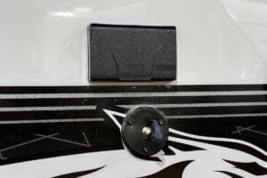2027 Forest River Cherokee Grey Wolf Black Label 24RRTBL Toy Hauler Travel Trailer Exterior Image
