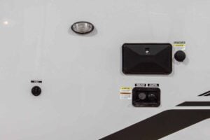 2027 Forest River Cherokee Grey Wolf Black Label 24RRTBL Toy Hauler Travel Trailer Exterior Image
