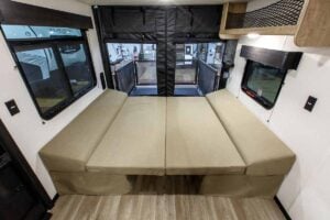 2027 Forest River Cherokee Grey Wolf Black Label 24RRTBL Toy Hauler Travel Trailer Interior Image