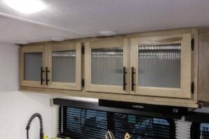 2027 Forest River Cherokee Grey Wolf Black Label 24RRTBL Toy Hauler Travel Trailer Interior Image