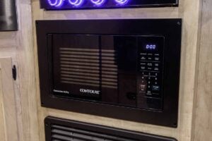 2027 Forest River Cherokee Grey Wolf Black Label 24RRTBL Toy Hauler Travel Trailer Interior Image