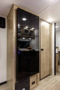 2027 Forest River Cherokee Grey Wolf Black Label 24RRTBL Toy Hauler Travel Trailer Interior Image