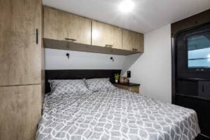 2027 Forest River Cherokee Grey Wolf Black Label 24RRTBL Toy Hauler Travel Trailer Interior Image