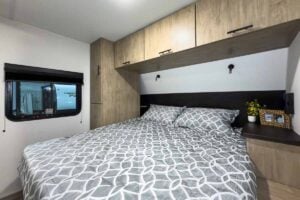 2027 Forest River Cherokee Grey Wolf Black Label 24RRTBL Toy Hauler Travel Trailer Interior Image