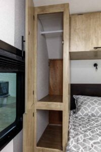 2027 Forest River Cherokee Grey Wolf Black Label 24RRTBL Toy Hauler Travel Trailer Interior Image