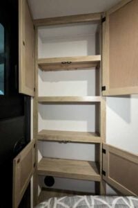 2027 Forest River Cherokee Grey Wolf Black Label 24RRTBL Toy Hauler Travel Trailer Interior Image