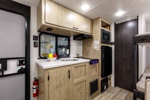 2027 Forest River Cherokee Wolf Pup 16LP Small Bunkhouse Travel Trailer Interior Image