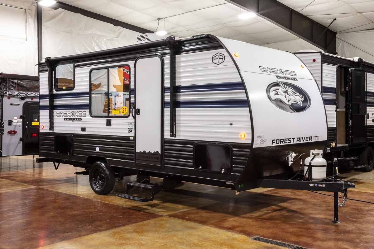 2027 Forest River Cherokee Wolf Pup 17LP Small Bunkhouse Travel Trailer Enterior Image