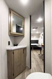 2027 Forest River Cherokee Wolf Pup 17LP Small Bunkhouse Travel Trailer Interior Image