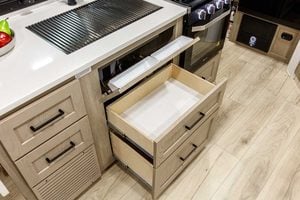 2027 Forest River Flagstaff Micro Lite 21FBRS Small Travel Trailer Interior Image
