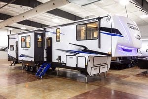 2027 Forest River Rogue Armored 351G2 Fifth Wheel Toy Hauler Exterior Image