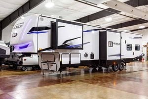 2027 Forest River Rogue Armored 351G2 Fifth Wheel Toy Hauler Exterior Image