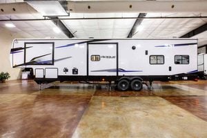2027 Forest River Rogue Armored 351G2 Fifth Wheel Toy Hauler Exterior Image