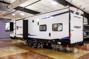 2027 Forest River Rogue Armored 351G2 Fifth Wheel Toy Hauler Exterior Image