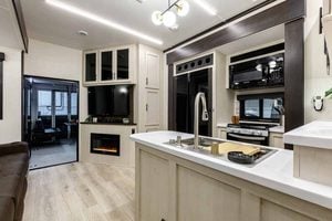 2027 Forest River Rogue Armored 351G2 Fifth Wheel Toy Hauler Interior Image