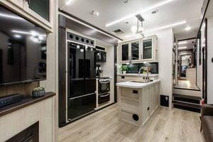 2027 Forest River Rogue Armored 351G2 Fifth Wheel Toy Hauler Interior Image