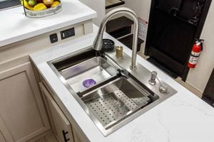 2027 Forest River Rogue Armored 351G2 Fifth Wheel Toy Hauler Interior Image