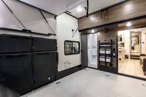 2027 Forest River Rogue Armored 351G2 Fifth Wheel Toy Hauler Interior Image