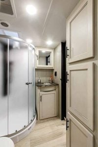 2027 Forest River Rogue Armored 351G2 Fifth Wheel Toy Hauler Interior Image