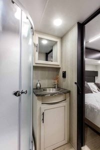 2027 Forest River Rogue Armored 351G2 Fifth Wheel Toy Hauler Interior Image