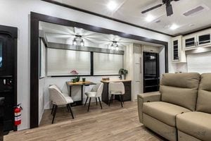 2027 Forest River Sabre 36EST Rear Kitchen Fifth Wheel Interior Image