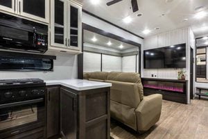 2027 Forest River Sabre 36EST Rear Kitchen Fifth Wheel Interior Image