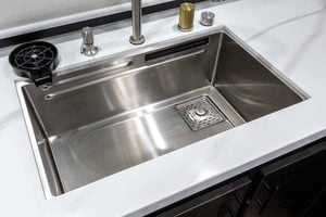 2027 Forest River Sabre 36EST Rear Kitchen Fifth Wheel Interior Image
